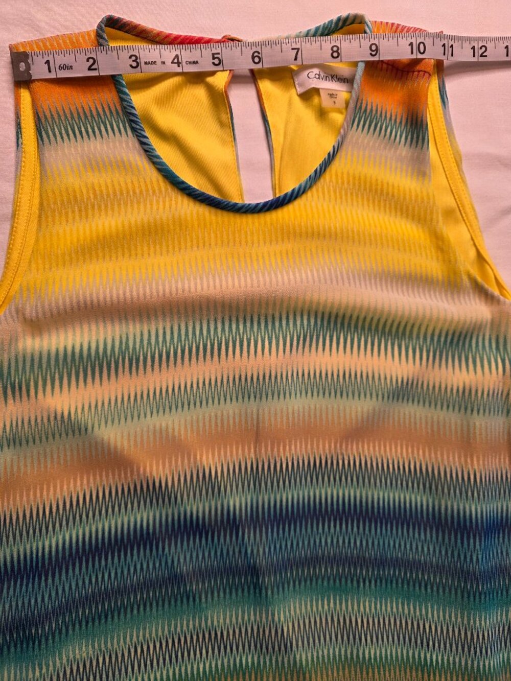 Calvin Klein Multicolored Tank Top Dress, Size 8 - Picture 4 of 8